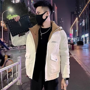 羽绒棉服男款连帽潮牌棉袄子2026新款秋冬款痞帅加厚棉衣图片