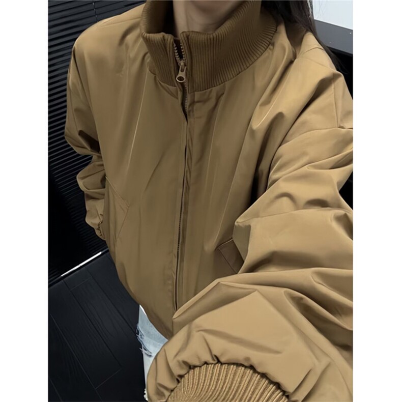 飞行夹克男秋季短款美式高级感痞帅立领外套J2601,男装夹克,星座1116A（原606A-3）