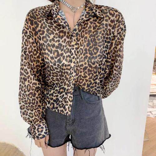 【现货】豹纹衬衫，女装衬衫，欧洛佛