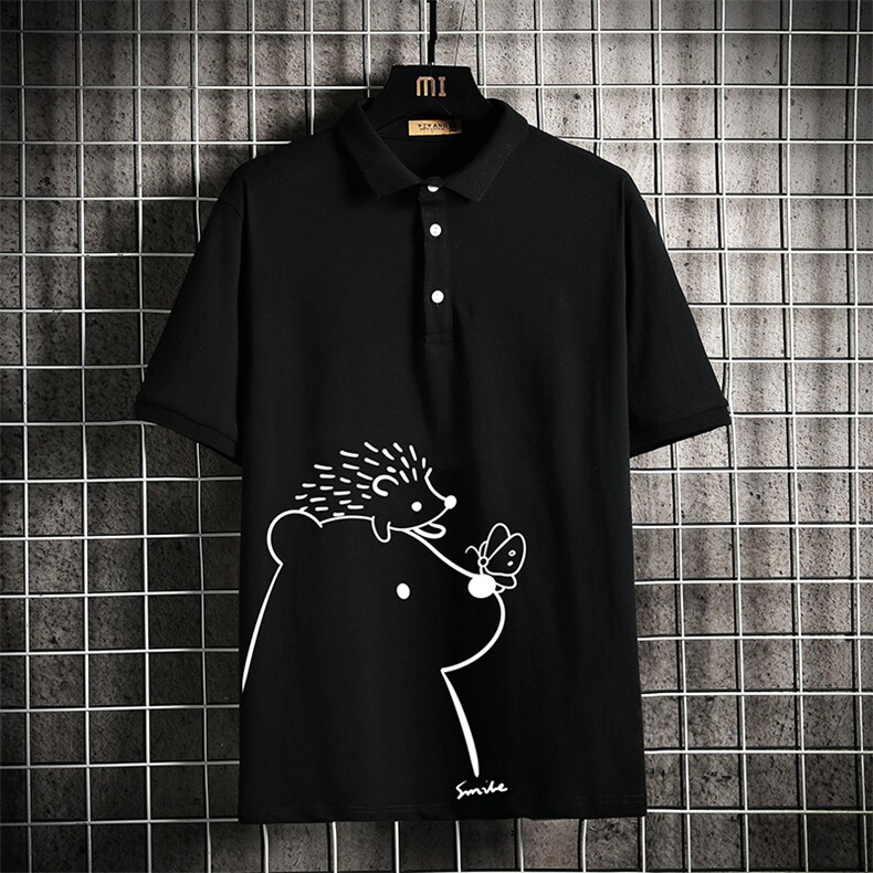 PL57166-P35翻领短袖polo衫男大码胖子半袖t恤男有领保罗衫,男装Polo衫,电商A040A