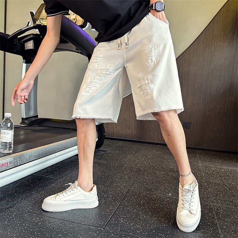 ND90-P55美式牛仔短裤男夏季潮流五分裤宽松直筒休闲短裤，男装牛仔裤，星座215（原电商B249）