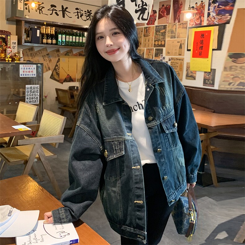 新款现货主推牛仔外套9872-P125-K178,女装短外套,2C129