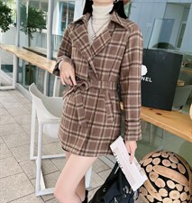 格子外套，其它，英利伊人