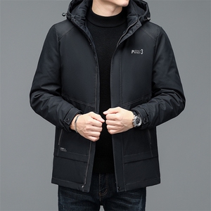 BJY1153钱塘2020-2冬季厚款商务休闲连帽中年男士羽绒服P190图片