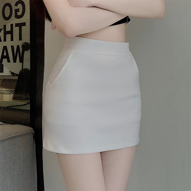 美式高腰半身裙女2024夏季设计显瘦包臀裙小个子a字辣妹短裙,女装半身裙,梦白服饰厂