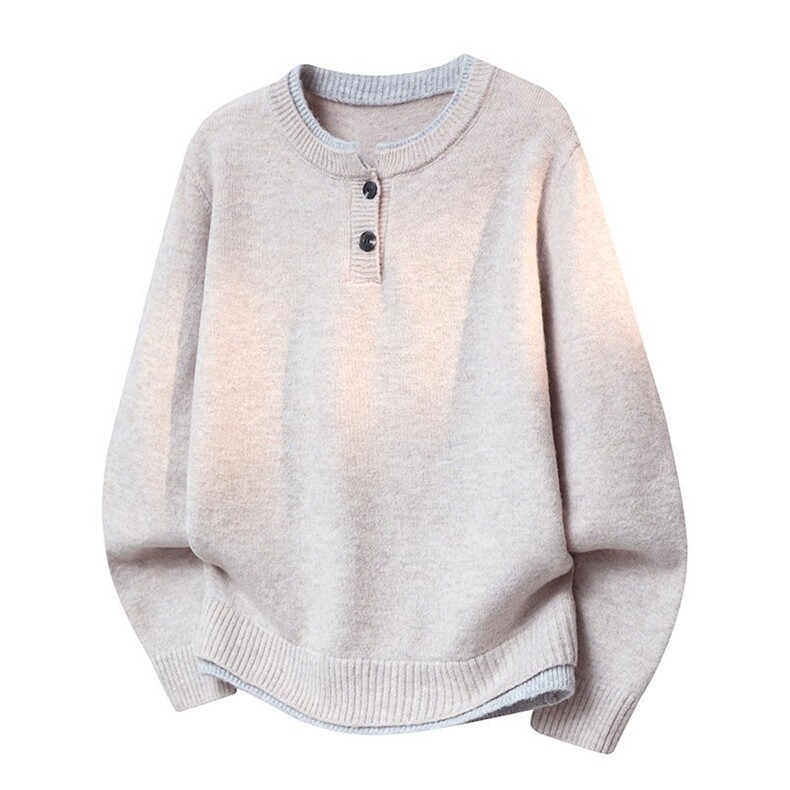 8821-P552025年秋冬新款休闲毛衣男士时尚长袖宽松针织衫上衣，男装针织衫/毛衣，电商A113