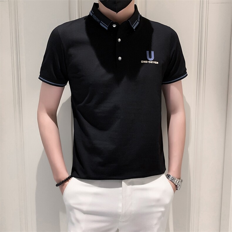 3001-特P35夏季精神小伙短袖t恤男半袖修身潮流男士衫潮牌,男装T恤,电商D310B-1