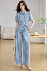 2026年夏季女显瘦休闲收腰套装两件套，女装套装/套裙，婷思杰（原婷想服饰）