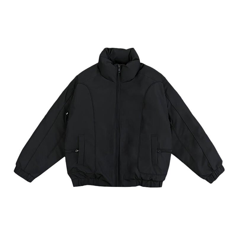 AY76/特P158控208冬季社会小伙高级设计师简约潮牌纯色棉服男咖首,男装棉衣,星座305B-1