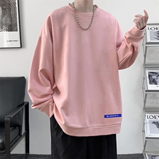 麂皮绒卫衣男大码重磅长袖t恤男JW81202-P35，男装卫衣，电商A040