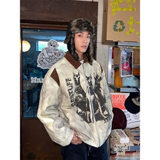 美式复古做旧废土风工装外套男款机车风夹克撞色潮流JK612，男装夹克，星座1116A（原606A-3）