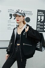 针织复合休闲外套，其它，他她迷