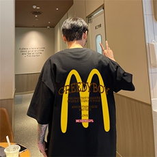 220g纯棉美式夏季短袖t恤男DT424-特批19，男装T恤，电商B370