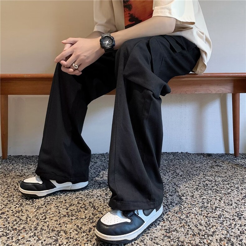 男文艺气质ins百搭新款慵懒青少年时尚工装裤休闲裤ZD30P48,男装休闲裤,星座1116-2