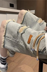 高街牛仔短裤夏季五分裤男个性破洞百搭休闲裤DK221/P36，男装牛仔裤，电商D202
