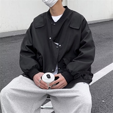2024春季不规则设计感夹克新款美式刺绣棒球服外套男W7251-P55，男装夹克，星座512-2