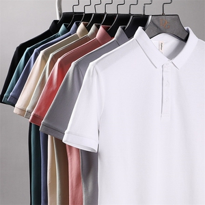 72913-P40直播 高品冰感纯色POLO衫男装多色短袖T恤图片