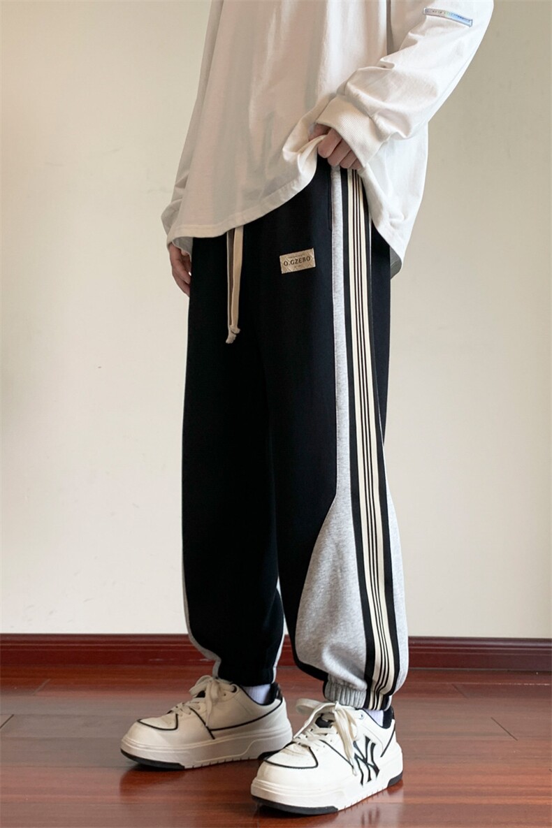 休闲裤男春夏新款港风宽松束脚裤学生运动裤卫裤K652-P48,男装休闲裤,星座214-3