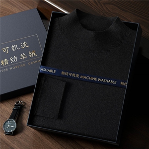 2025年秋季时尚都市套头常规款精纺可机洗18针半高长袖半高领图片