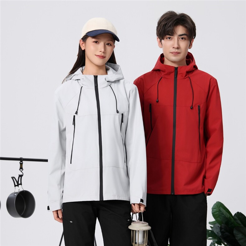 2025舒适百搭简约秋冬新款冲锋衣,女装短外套,衫都服饰