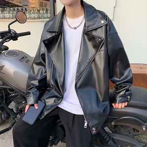 皮衣春季外套男韩版青年情侣PU皮夹克机车服JK026-P63图片