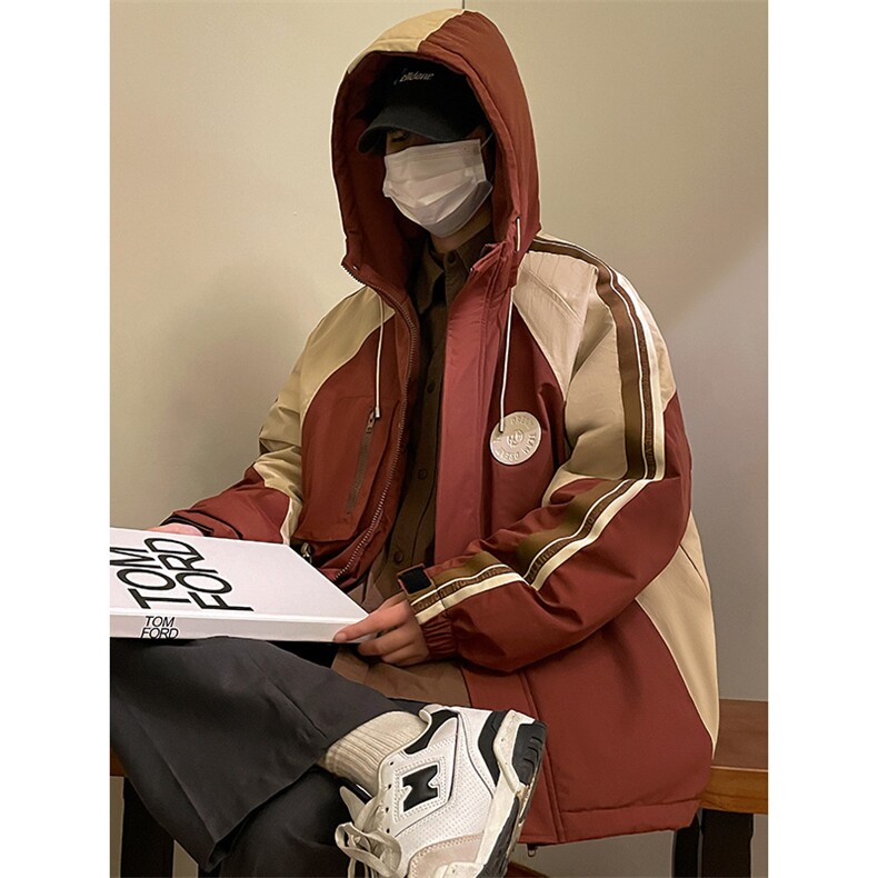 冬装新款港风羽绒冲锋衣轻薄型工装羽绒服男女8168-P195控价268,男装羽绒服,电商A441-1
