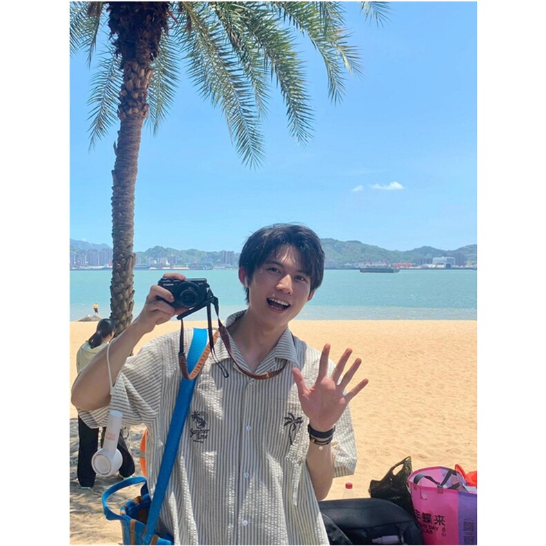 椰树刺绣古巴领条纹短袖衬衫男夏翻领宽松休闲C336,男装衬衫,星座1116A（原606A-3）