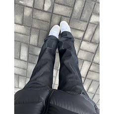 自家图，泼墨设计感牛仔裤男秋冬微喇叭cleanfit裤子-KZA36-P55，男装牛仔裤，星座1007（原301D）