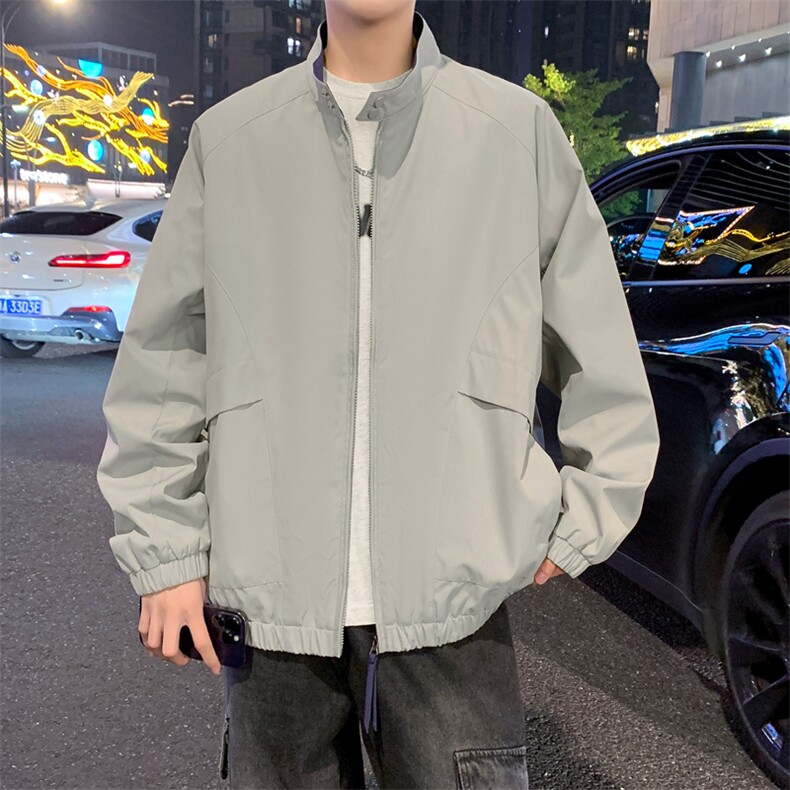 2025秋季新款中性风户外夹克男撞色立领外套DSA157B-JK2502-特P75图片