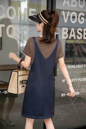 （现货）假两件连衣裙，女装连衣裙，伊娜蕾尔