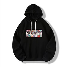 京剧脸谱风纯棉连帽大码运动帽衫宽松薄WY2250-P35加绒款-P40，男装卫衣，电商A040