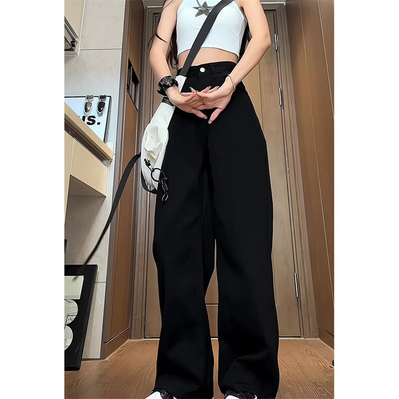 2025春夏新款美式复古牛仔裤男直筒宽松白色休闲长裤C002-P55，男装牛仔裤，星座301D-3