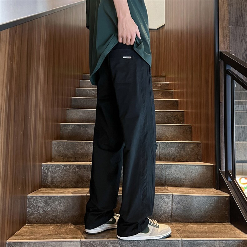春季新款黑色休闲长裤子纯棉男士阔腿工装裤K8011特P48,男装休闲裤,电商D325