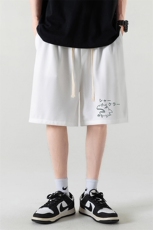 HD74092-P22华夫格短裤男大码宽松五分裤男直筒中裤，男装休闲裤，电商A040