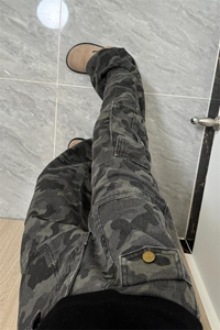 网图现货 情侣款男女通用迷彩裤XZ610A-1-YK09-P55图片