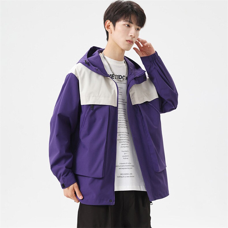 高品户外潮牌连帽夹克外套夹克男A168-ZCJK23-TP75大码5XL以上P80,男装夹克,电商A168