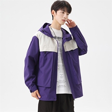 高品户外潮牌连帽夹克外套夹克男A168-ZCJK23-TP75大码5XL以上P80，男装夹克，电商A168