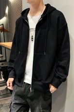 2021新款休闲男士连帽卫衣潮牌秋季青少年帅气潮流开衫DF50T，男装卫衣，电商A102