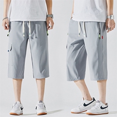 2025夏季新款男士七分裤时尚休闲马裤潮流男裤子KZ1075-P28，男装休闲裤，星座217-4