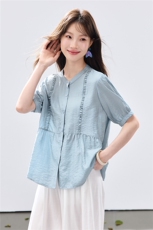 现货2026夏装新款修身衬衣，女装衬衫，木子恋