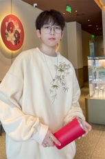 ！圆领卫衣男装港风长袖t恤男外套男WY516-特P23，男装卫衣，电商B371