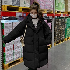 现货，新款保暖加厚羽绒服抽绳收腰长款P285-K428，女装连衣裙，浙宝276（原081）
