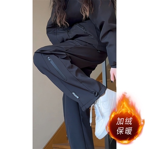 防风防水三合一冲锋裤男款美式加绒加厚防寒保暖滑雪工装裤子秋冬图片