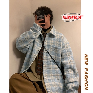 特批P65无差价薄款改韩版小香风棉服男银狐绒加绒外套J547J加绒图片