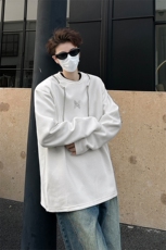 链条项链款男大时尚卫衣秋冬打底设计高街痞帅潮男打底衫长袖P55，男装卫衣，电商B319