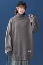 @中性风冬新款2021毛衣高领纯色针织衫上衣A125-C013-P65女类，男装针织衫/毛衣，电商A125