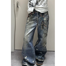 【套图4】903-AK91-特P70【98】S-3XL印花牛仔裤！4，男装牛仔裤，星座903