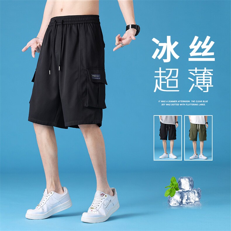 夏季新品五分裤男生短裤宽松休闲运动百搭工装裤子DK21218P-30,男装牛仔裤,电商A128