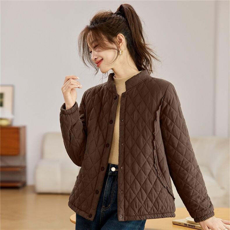 叶笙衣82586立领棉衣,女装棉衣/棉服,叶笙衣