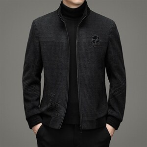 呢子外套男士宽松立领休闲呢料夹克上衣秋季潮流休闲ZG2800-P270图片